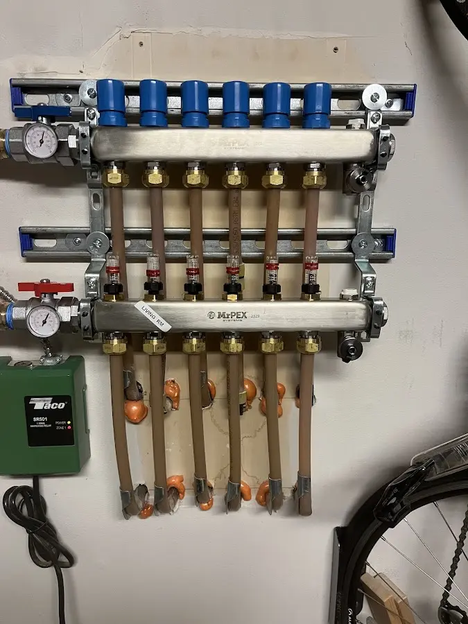 Plumber performing Gas Leak Detection at a residential property in Swoyersville